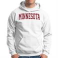 Retro Minnesota Vintage Minnesota Gold Maroon Throwback Hoodie