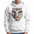 Sassy Cow Excuse You Cow Heifer Farmers Cow Lovers Hoodie