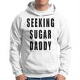 Seeking Sugar Daddy Dad Geburtstagatertag Papa Lustiger Witz Mit-Ausschnitt Kapuzenpullover