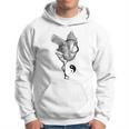 Tai Chi White Crane Qi Gong Illustration Hoodie