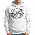 Vintage Retro Life Is Better At The River Hoodie