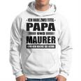 Zwei Titel Papa Und Maurer Geselle Meister Maurermeister Kapuzenpullover