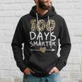 100 Days Smarter Leopard 100Th Day Of School Boys Girls Hoodie Gifts for Him