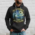 2024 Solar Eclipse Hello Darkness My Old Friend Starry Night Hoodie Gifts for Him