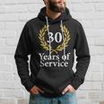 30 Years Of Service 30Th Work Anniversary Jubilee Hoodie Gifts for Him