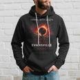 40824 Total Solar Eclipse 2024 Evansville Indiana Hoodie Gifts for Him