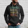 50 Years Old 50Th Birthday Legend Since March 1974 Hoodie Gifts for Him