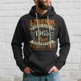 58Th Birthday 58 Years Old Vintage Legends Born In 1965 Hoodie Gifts for Him