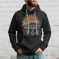 60Th Birthday Awesome Since January 1964 60 Year Old Hoodie Gifts for Him