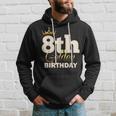 8Th Golden Birthday Age Crown 8 Year Old B-Day Hoodie Gifts for Him