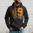 9 Years Of Being Awesome Basketball 9Th Birthday Hoodie Gifts for Him