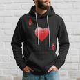 Ace Of Hearts Blackjack Poker Party Cards Family Cosplay Hoodie Gifts for Him