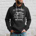 Achtung Modelleisenbahner Am Werk Für Einen Modellbauer Hoodie Geschenke für Ihn