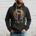 American Bison Buffalo Wearing Glasses Solar 2024 Eclipse Hoodie Gifts for Him