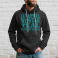 In April We Wear Teal Sexual Assault Awareness Month Groovy Hoodie Gifts for Him