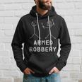 Armed Robbery Robber Stick Figure Stickman Printed Hoodie Gifts for Him