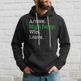 Arrive High Jump Win Leave High Jumper Event Hoodie Gifts for Him