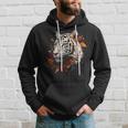 Arte De Tigre Otoño Hojas Zoo Animal Tigre Sudadera Regalos para él