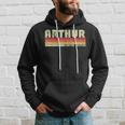 Arthur Name Personalized Retro Vintage Birthday Hoodie Gifts for Him