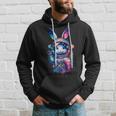 Astronaut Bunny Easter Day Rabbit Usa Outer Space Hoodie Gifts for Him