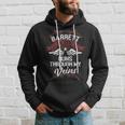 Barrett Blood Runs Through My Veins Last Name Family Hoodie Gifts for Him
