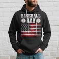 Baseball Schlagbohrer Ausrüstung Papa Usa Flagge Softball Kapuzenpullover Geschenke für Ihn