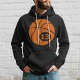 Basketball Player Jersey Number 13 Thirn Graphic Hoodie Gifts for Him