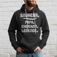 Bauherr Papa Slogan Richtfestfest Ehemann Bauherr Kapuzenpullover Geschenke für Ihn