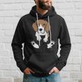 Beagle Dog In The Pocket Cute Pocket Beagle Hoodie Gifts for Him