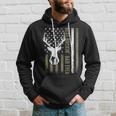 Best Buckin' Dad Ever Deer Hunting Fathers Day American Flag Hoodie Gifts for Him