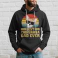 Best Chihuahua Dog Puppy Retro Dad Dad Dad Man Kapuzenpullover Geschenke für Ihn