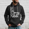 Biba Butzemann Schwarzes Hoodie, Graffiti-Schrift Design Geschenke für Ihn