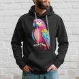 Bird Colourful Parrot Blue Hoodie Geschenke für Ihn