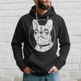 Black Metal French Bulldog Gothic Heavy Metal Dog Hoodie Gifts for Him