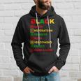 Black History Definition Cool Black History Month Hoodie Gifts for Him