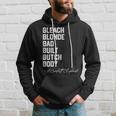 Bleach Blonde Bad Built Butch Body A Crockett Clapback Hoodie Gifts for Him