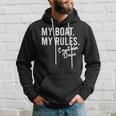 My Boat My Rules Captain Dave Personalized Boating Name Hoodie Gifts for Him