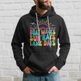 Boat Waves Sun Rays Lake Days Lake Life Summer Lake Hoodie Gifts for Him