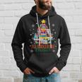 All Booked For Christmas Tree Books Librarian Bookworm Hoodie Gifts for Him