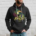 Brazil Vintage Toucan With Flag And Samba Mask Hoodie Geschenke für Ihn