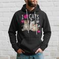 Camisa I Love Cats Cat Lover I Love Kittens Sudadera Regalos para él