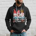 Candy Cane Crew Christmas Gnomes Family Matching Hoodie Gifts for Him