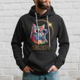 Cat Wearing Solar Eclipse Glasses Total Solar Eclipse 2024 Hoodie Gifts for Him