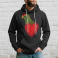 Cherry Headed Conure Parrot Heart Pocket Hoodie Gifts for Him