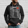 Chinese Dad Nutrition Facts Father's Day National Heritage Hoodie Gifts for Him