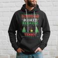 Christmas Booked Because Tennis Sport Lover Xmas Hoodie Gifts for Him