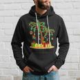 Christmas Palm Tree Tropical Xmas Coconut Matching Family Hoodie Gifts for Him