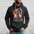 Cleveland Ohio Total Solar Eclipse 2024Rex Dinosaur Hoodie Gifts for Him