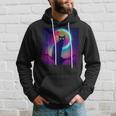 Cute Black Cat Spooky Yellow Purple Full Moon Logo Hoodie Gifts for Him