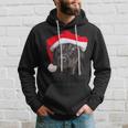 Cute Black Lab Santa Hat Christmas Dog Labrador Retriever Hoodie Gifts for Him